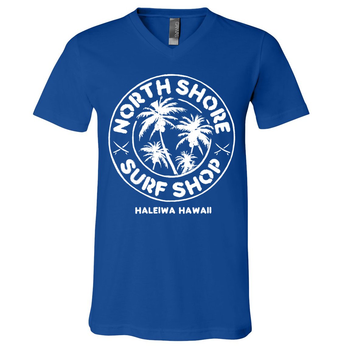 North Shore Hawaii Surf Shop Vintage Style Cute Gift V-Neck T-Shirt