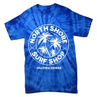 North Shore Hawaii Surf Shop Vintage Style Cute Gift Tie-Dye T-Shirt
