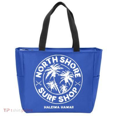 North Shore Hawaii Surf Shop Vintage Style Cute Gift Zip Tote Bag
