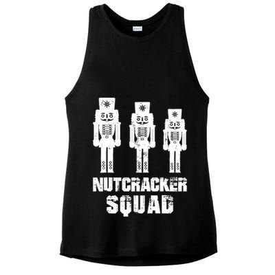 Nutcracker Squad Holiday Ballet Dance Matching Christmas Ladies PosiCharge Tri-Blend Wicking Tank