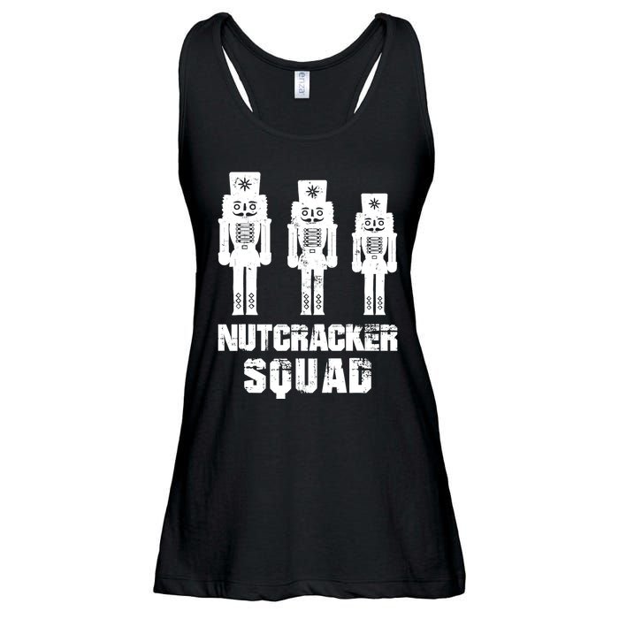 Nutcracker Squad Holiday Ballet Dance Matching Christmas Ladies Essential Flowy Tank