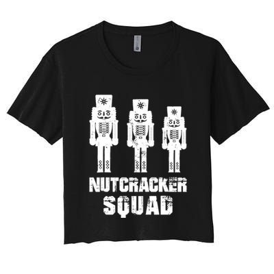 Nutcracker Squad Holiday Ballet Dance Matching Christmas Crop Top