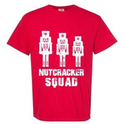 Nutcracker Squad Holiday Ballet Dance Matching Christmas Garment-Dyed Heavyweight T-Shirt