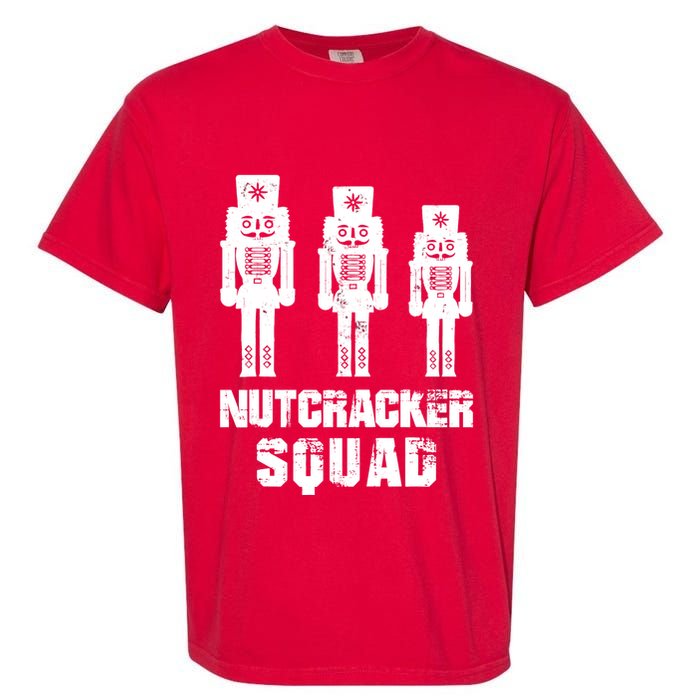 Nutcracker Squad Holiday Ballet Dance Matching Christmas Garment-Dyed Heavyweight T-Shirt