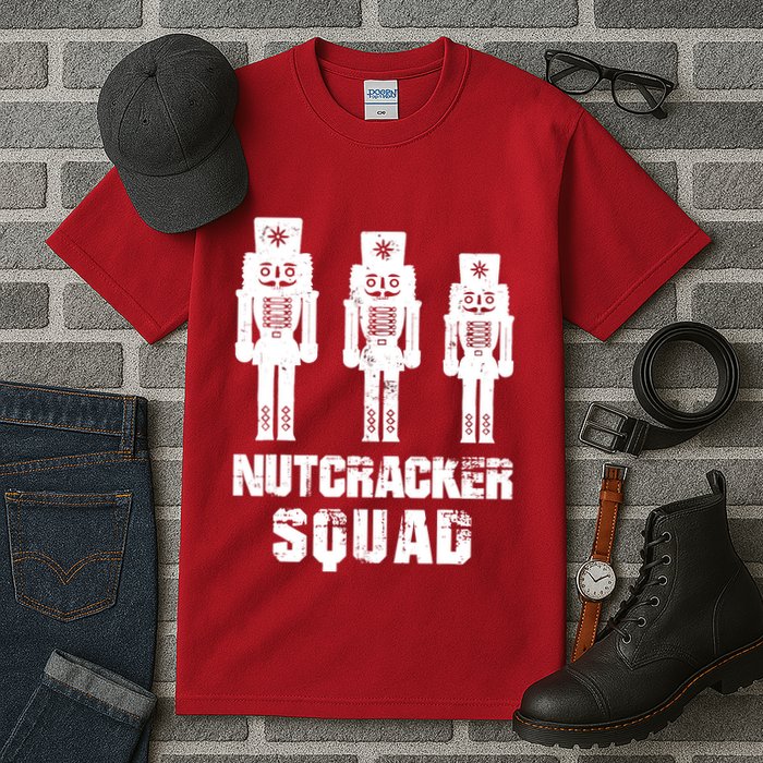 Nutcracker Squad Holiday Ballet Dance Matching Christmas Tall T-Shirt
