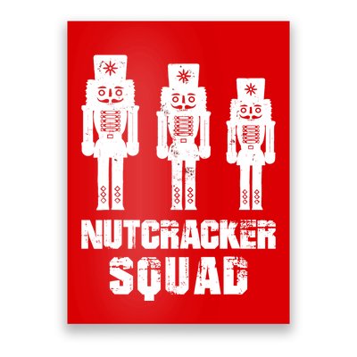 Nutcracker Squad Holiday Ballet Dance Matching Christmas Poster