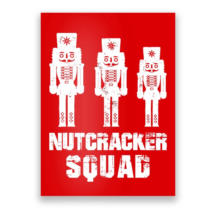 Nutcracker Squad Holiday Ballet Dance Matching Christmas Poster