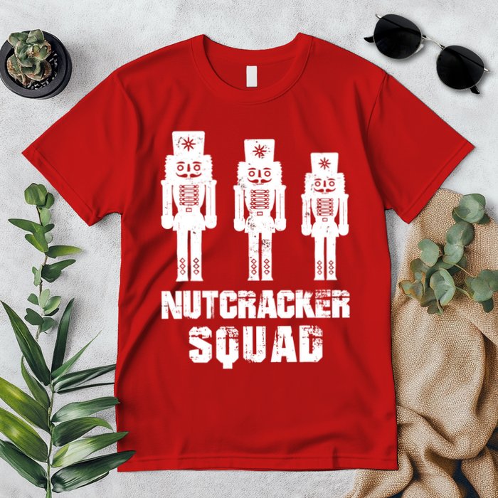 Nutcracker Squad Holiday Ballet Dance Matching Christmas Premium T-Shirt