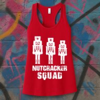 Nutcracker Squad Holiday Ballet Dance Matching Christmas Womens Tank Top