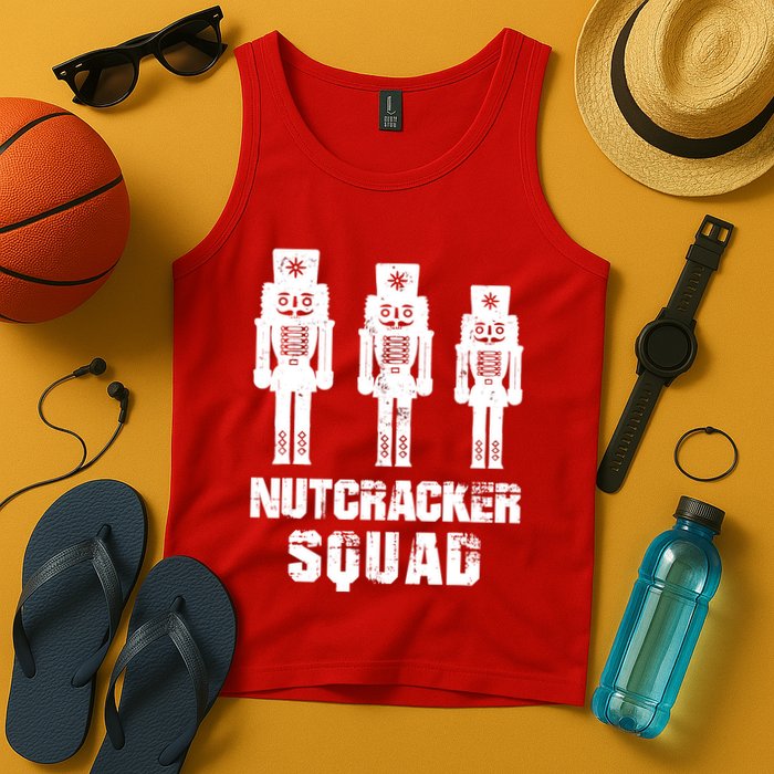 Nutcracker Squad Holiday Ballet Dance Matching Christmas Tank Top