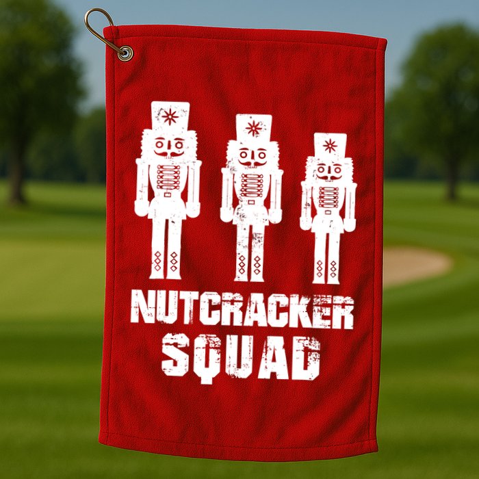 Nutcracker Squad Holiday Ballet Dance Matching Christmas Golf Towel