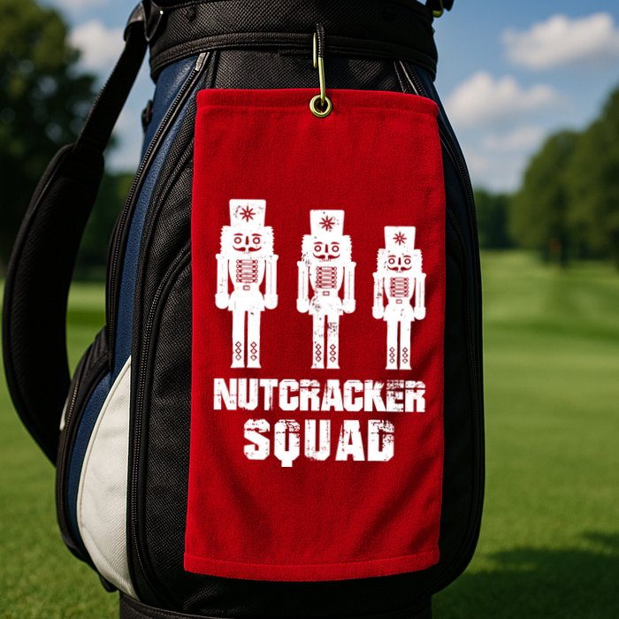 Nutcracker Squad Holiday Ballet Dance Matching Christmas Golf Towel