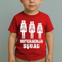 Nutcracker Squad Holiday Ballet Dance Matching Christmas Toddler T-Shirt