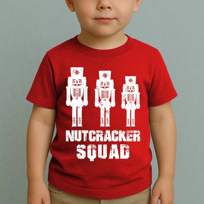 Nutcracker Squad Holiday Ballet Dance Matching Christmas Toddler T-Shirt