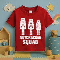 Nutcracker Squad Holiday Ballet Dance Matching Christmas Toddler T-Shirt
