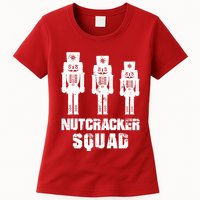 Nutcracker Squad Holiday Ballet Dance Matching Christmas Womens T-Shirt