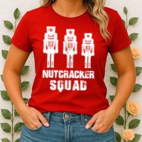 Nutcracker Squad Holiday Ballet Dance Matching Christmas Womens T-Shirt