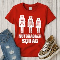 Nutcracker Squad Holiday Ballet Dance Matching Christmas Womens T-Shirt