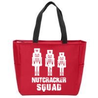Nutcracker Squad Holiday Ballet Dance Matching Christmas Zip Tote Bag