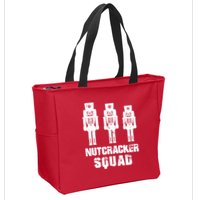 Nutcracker Squad Holiday Ballet Dance Matching Christmas Zip Tote Bag