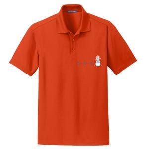 Nurse Snow Heartbeat Christmas Nursing Gift Dry Zone Grid Polo