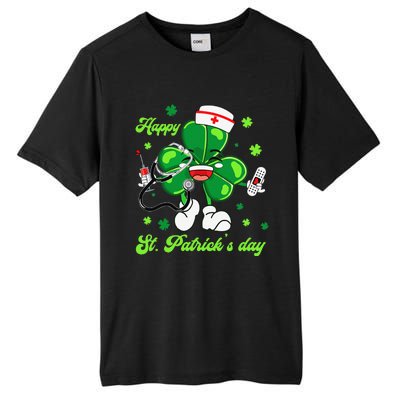 Nurses Shamrock Happy St Patrick Day Doctor Healthcare Funny Tall Fusion ChromaSoft Performance T-Shirt