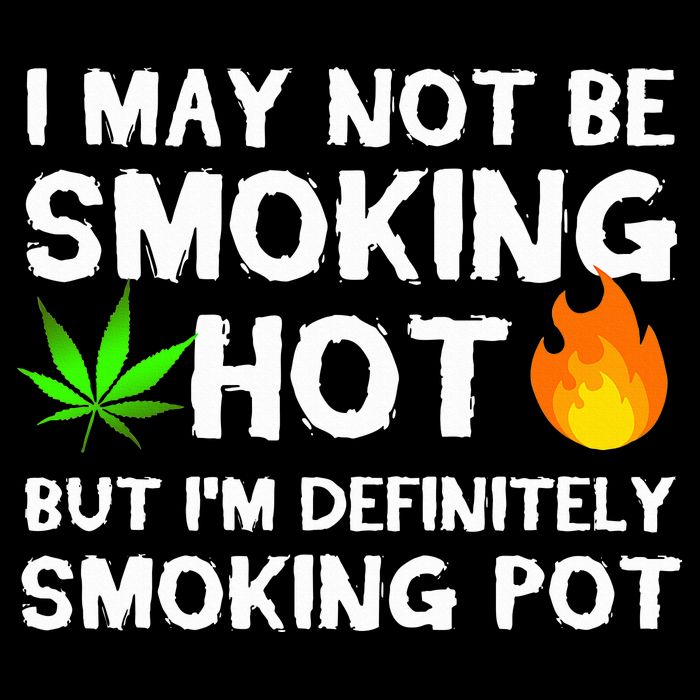 Not Smoking Hot But Definitely Smoking Pot  Weed Leaf Joke Impact Tech Backpack