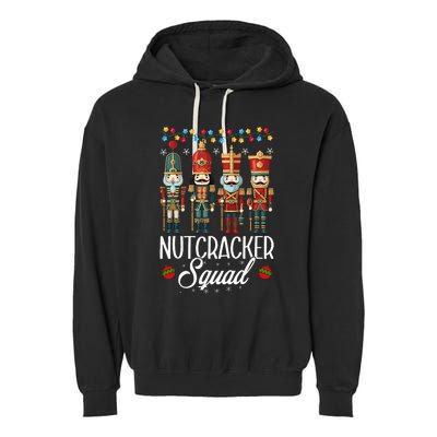 Nutcracker Squad Holiday Christmas Pajama Garment-Dyed Fleece Hoodie