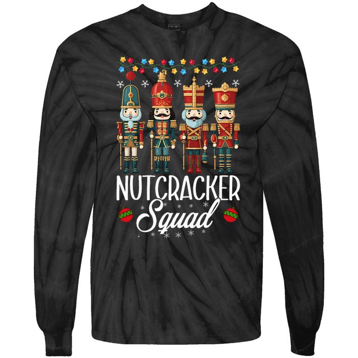 Nutcracker Squad Holiday Christmas Pajama Tie-Dye Long Sleeve Shirt