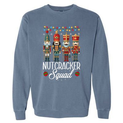 Nutcracker Squad Holiday Christmas Pajama Garment-Dyed Sweatshirt