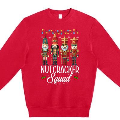 Nutcracker Squad Holiday Christmas Pajama Premium Crewneck Sweatshirt