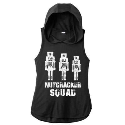 Nutcracker Squad Holiday Ballet Dance Matching Christmas Ladies PosiCharge Tri-Blend Wicking Draft Hoodie Tank