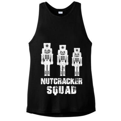 Nutcracker Squad Holiday Ballet Dance Matching Christmas Ladies PosiCharge Tri-Blend Wicking Tank