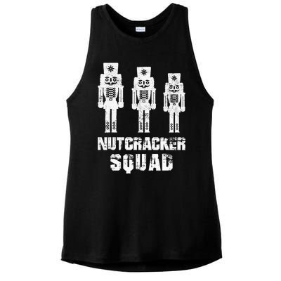 Nutcracker Squad Holiday Ballet Dance Matching Christmas Ladies PosiCharge Tri-Blend Wicking Tank