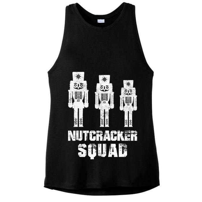 Nutcracker Squad Holiday Ballet Dance Matching Christmas Ladies PosiCharge Tri-Blend Wicking Tank