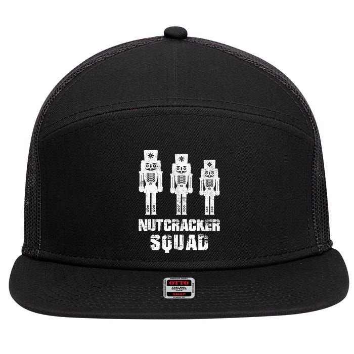 Nutcracker Squad Holiday Ballet Dance Matching Christmas 7 Panel Mesh Trucker Snapback Hat