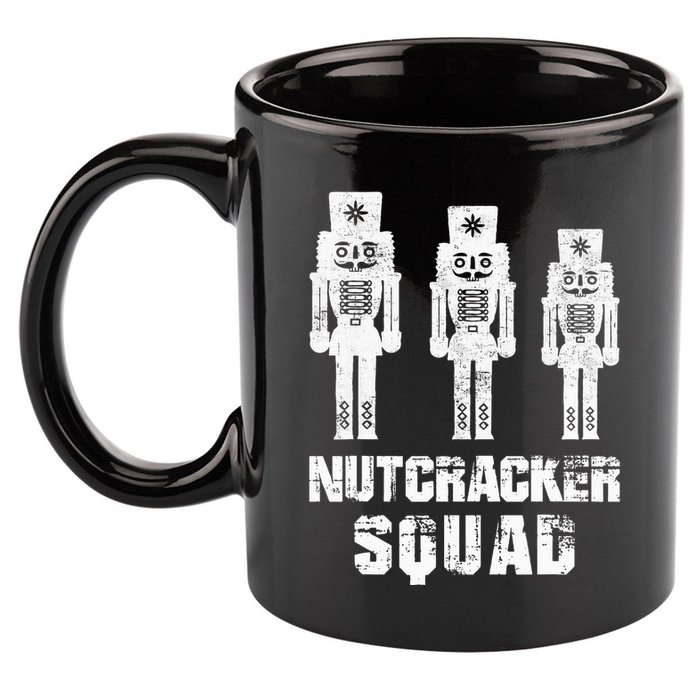 Nutcracker Squad Holiday Ballet Dance Matching Christmas 11oz C Handle Ceramic Mug