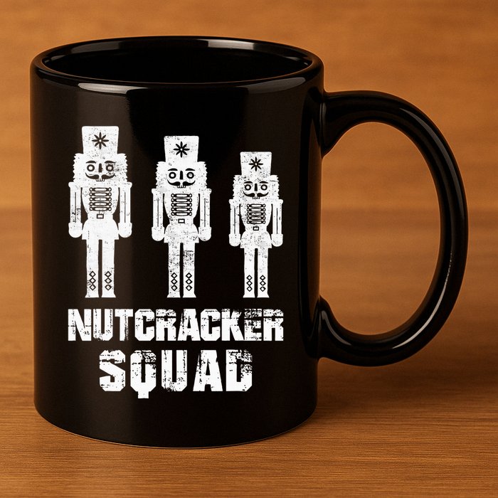 Nutcracker Squad Holiday Ballet Dance Matching Christmas 11oz C Handle Ceramic Mug