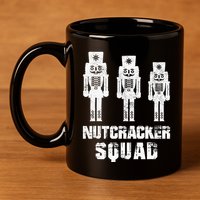 Nutcracker Squad Holiday Ballet Dance Matching Christmas 11oz C Handle Ceramic Mug