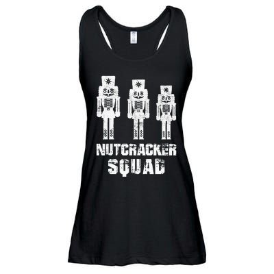 Nutcracker Squad Holiday Ballet Dance Matching Christmas Ladies Essential Flowy Tank