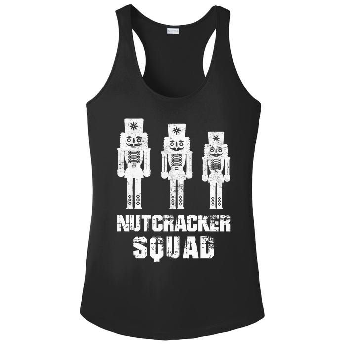 Nutcracker Squad Holiday Ballet Dance Matching Christmas Ladies PosiCharge Competitor Racerback Tank