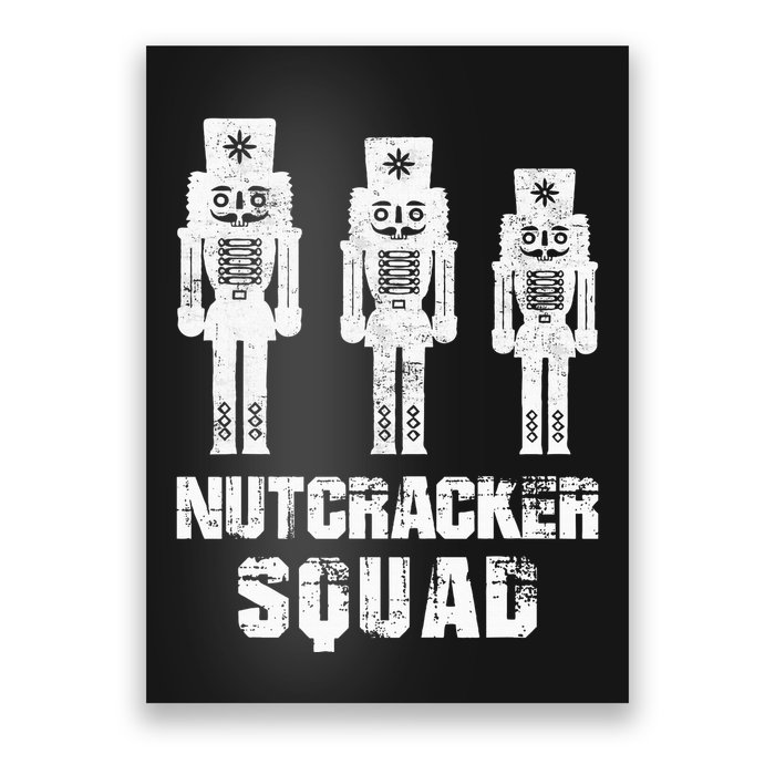 Nutcracker Squad Holiday Ballet Dance Matching Christmas Poster