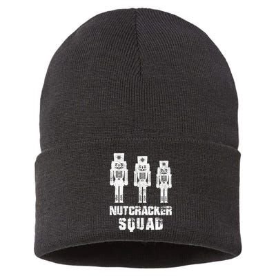 Nutcracker Squad Holiday Ballet Dance Matching Christmas Sustainable Knit Beanie