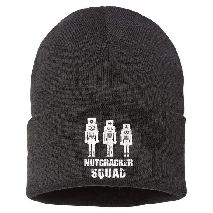 Nutcracker Squad Holiday Ballet Dance Matching Christmas Sustainable Knit Beanie