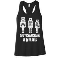 Nutcracker Squad Holiday Ballet Dance Matching Christmas Women's Racerback Tank