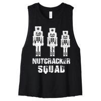 Nutcracker Squad Holiday Ballet Dance Matching Christmas Women's Racerback Cropped Tank