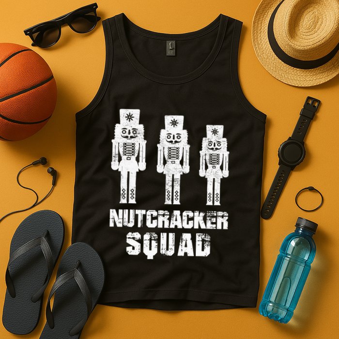 Nutcracker Squad Holiday Ballet Dance Matching Christmas Tank Top