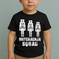 Nutcracker Squad Holiday Ballet Dance Matching Christmas Toddler T-Shirt
