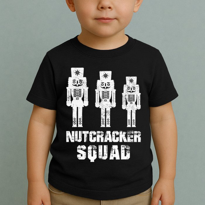 Nutcracker Squad Holiday Ballet Dance Matching Christmas Toddler T-Shirt