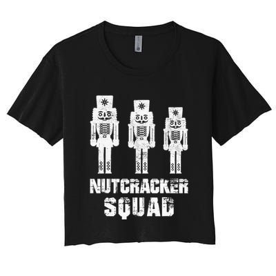 Nutcracker Squad Holiday Ballet Dance Matching Christmas Crop Top